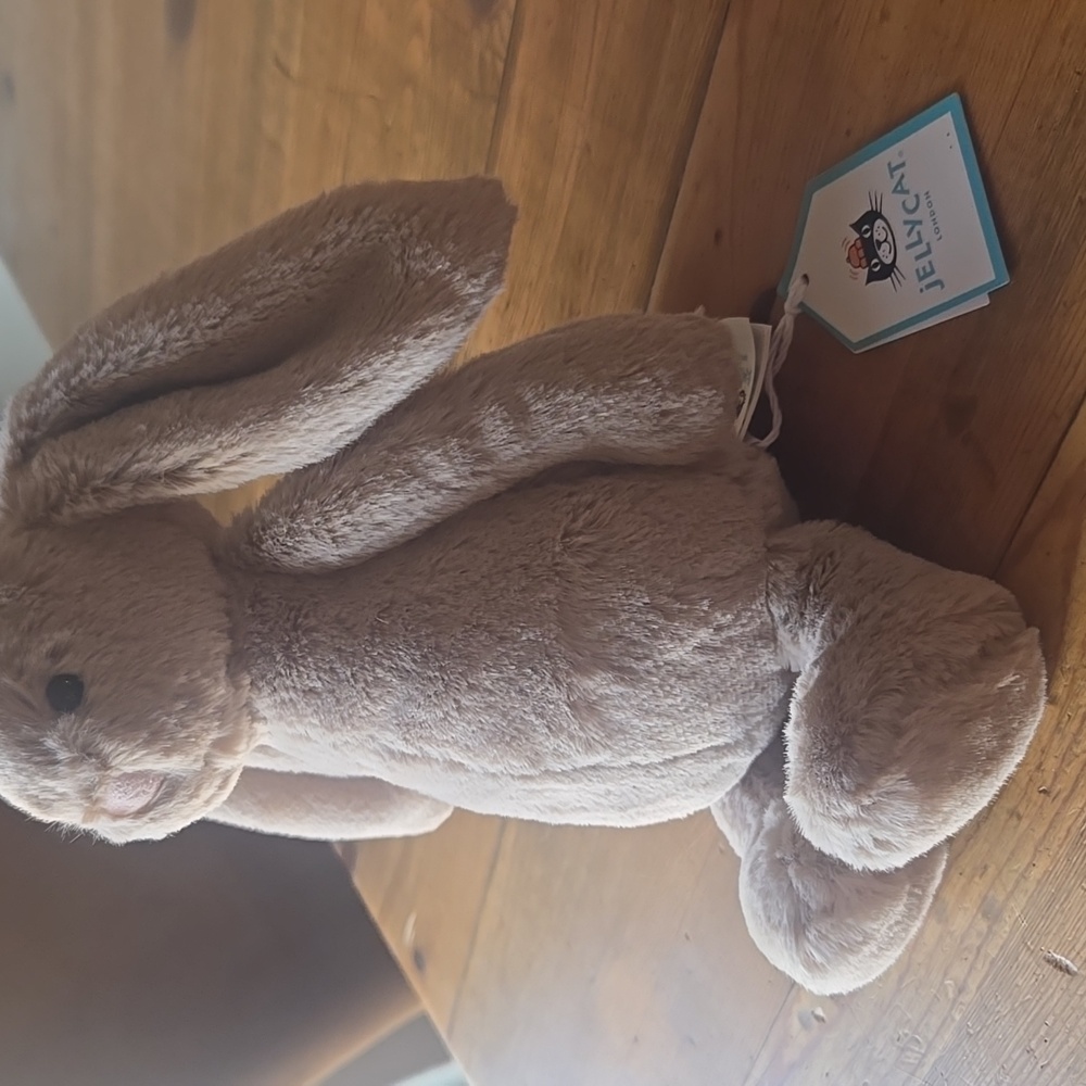 Jellycat Bashful Beige Bunny 7.1x3.5x3.1" Soft & Plush BNWT Authentic - Picture 5 of 8